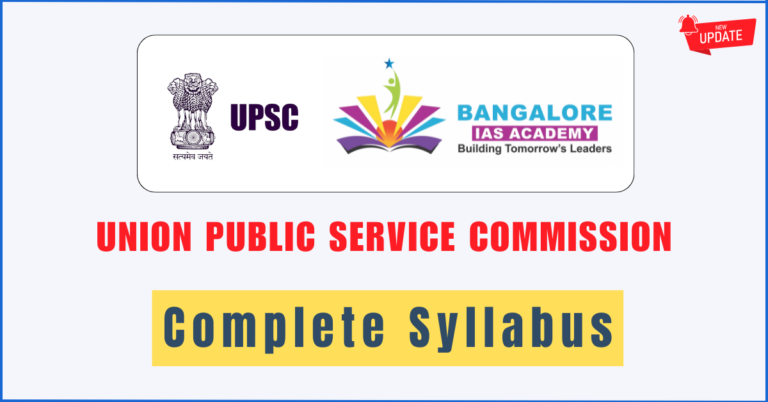 UPSC Syllabus